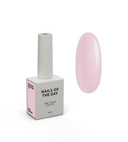 NAILSOFTHEDAY Gel Polish Porcelain 179 — vernis semi-permanent rose poudré délicat, couvrant en une seule couche, 10 ml
