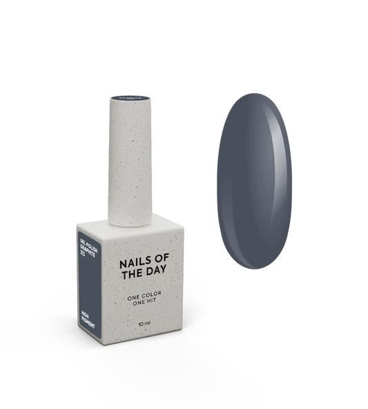 NAILSOFTHEDAY Let's special Graphite — smalto gel alla grafite per la copertura delle unghie in uno strato, 10 ml