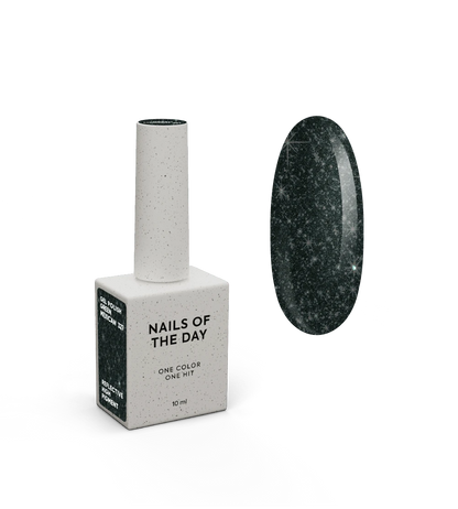 NAILSOFTHENIGHT Verniz gel mexicano verde — verniz gel reflector verde escuro para unhas, 10 ml