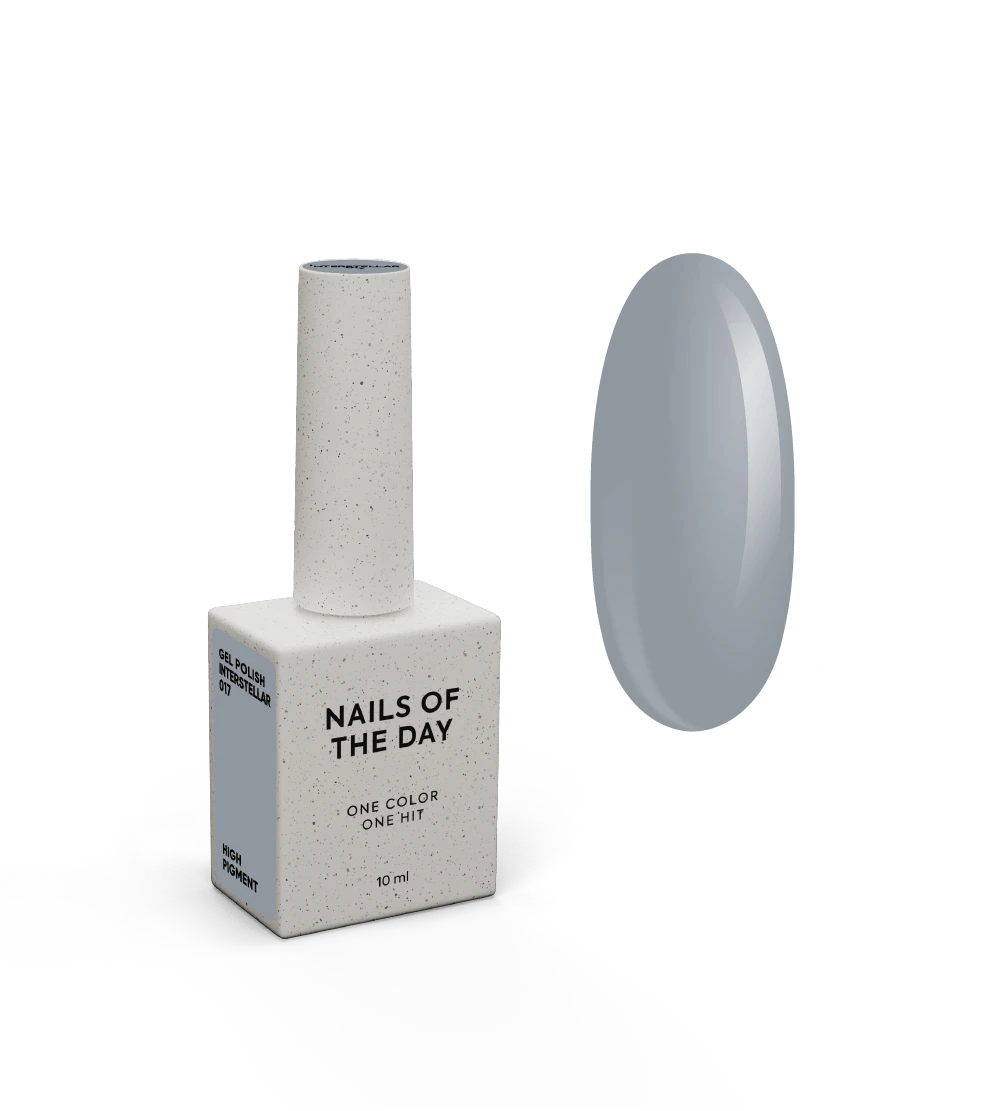 NAILSOFTHEDAY Let's Special Interstellar — vernis à ongles gel gris laiteux couvrant une couche, 10 ml