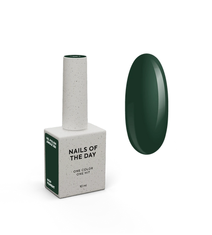NAILSOFTHEDAY Let’s Special Jungle — esmalte semipermanente verde oscuro para uñas, que cubre en una sola capa, 10 ml.