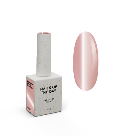 NAILSOFTHEDAY Olho de gato coreano 08 – verniz gel bege quente olho de gato, 10 ml