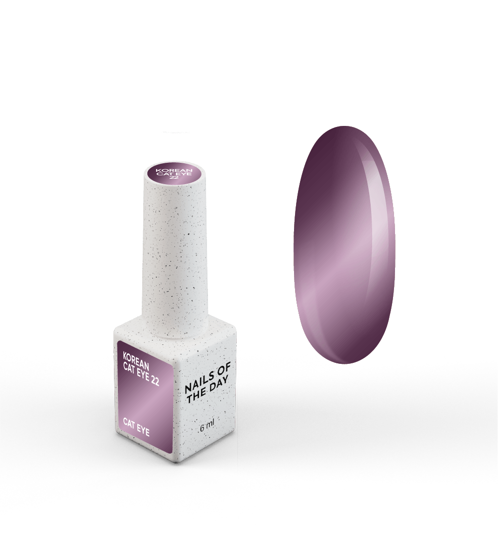 NAILSOFTHEDAY Korean Cat Eye 22 — a soft purple cat eye gel polish. 6 ml.