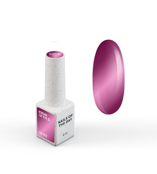NAILSOFTHEDAY Korean Cat Eye 23 — verniz gel efeito cat eye rosa-violeta. 6 ml.