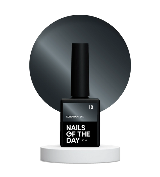 NAILSOFTHEDAY Korean Cat Eye 18 – esmalte em gel azul escuro efeito olho de gato, 10 ml.