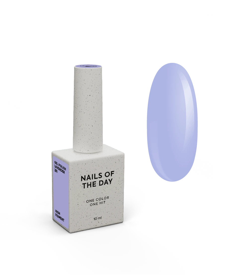 NAILSOFTHEDAY Let's Special Lavande — vernis gel lilas pour ongles couvrant une couche, 10 ml, 10 ml