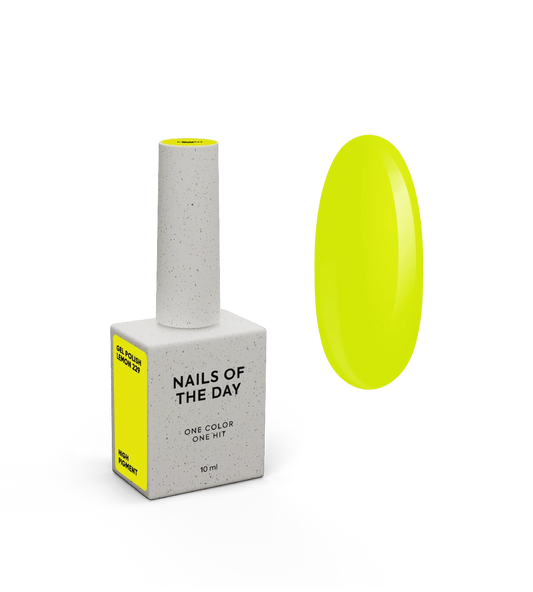 NAILSOFTHEDAY Let's Special Lemon - un vernis gel spécial néon-citron superposé en une seule couche, 10 ml