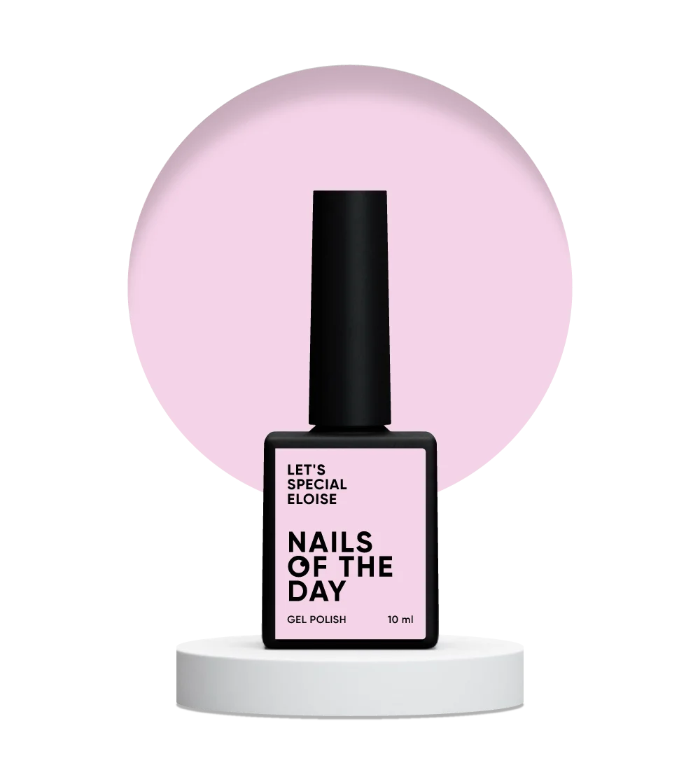 NAILSOFTHEDAY Let's special Eloise — cold pink with fine shimmer gel nail polish, 10 ml