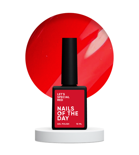 NAILSOFTHEDAY Let's special Red — a special red gel polish overlapping in one layer, 10 ml