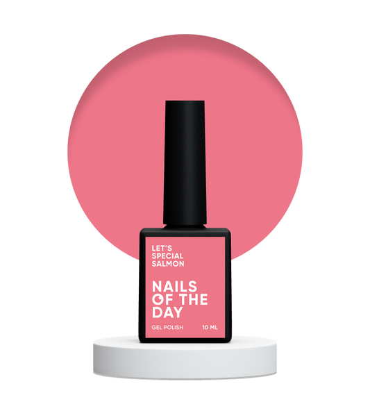 NAILSOFTHEDAY Let's special Salmon — special salmon gel nail polish overlapping in one layer, 10 ml