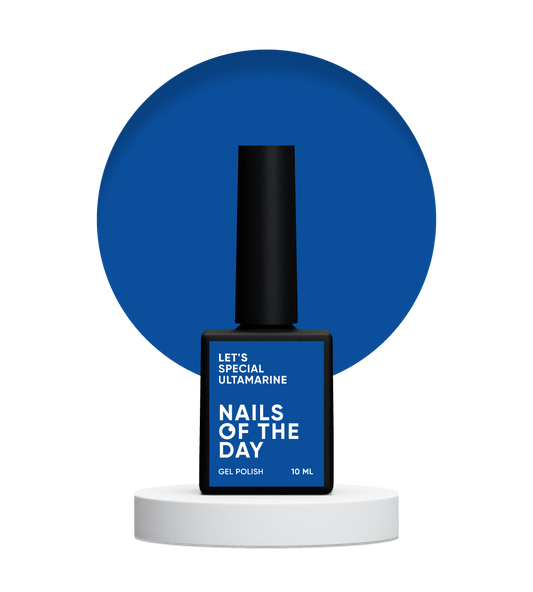 NAILSOFTHEDAY Let's special Ultramarine — синій гель–лак для нігтів, що перекриває в один шар, 10 мл