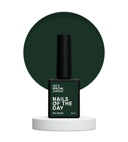 NAILSOFTHEDAY Let's Special Jungle - dark green one-coat gel nail polish, 10 ml