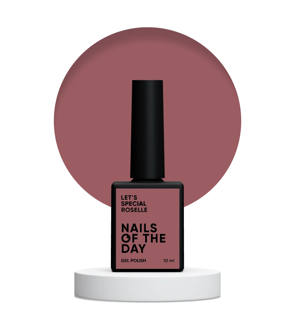 NAILSOFTHEDAY Let’s Special Roselle — vernis semi-permanent gris-lilas pour ongles, offrant une couverture parfaite en une seule couche, 10 ml.