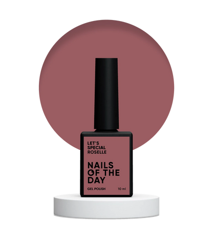 NAILSOFTHEDAY Let’s Special Roselle — smalto semipermanente grigio-lilla per unghie, con copertura perfetta in un solo strato, 10 ml.