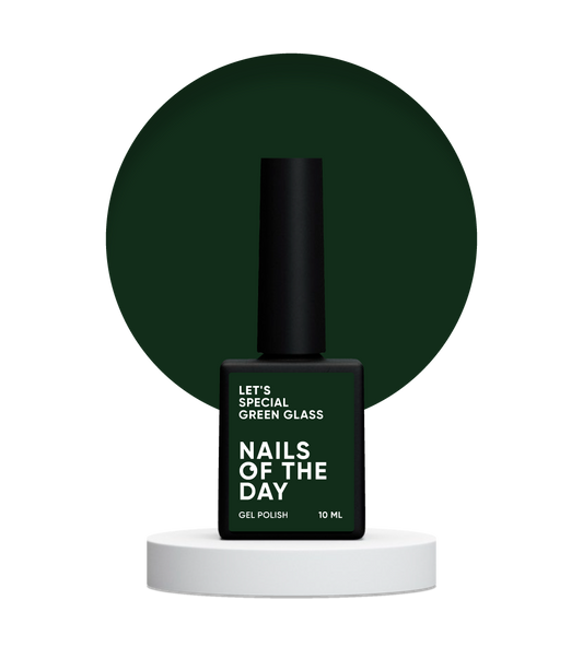 NAILSOFTHEDAY Let's special Green glass — emerald gel polish for nails covering in one layer, 10 ml