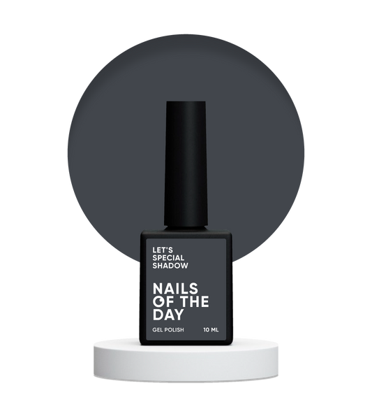 NAILSOFTHEDAY Let's special Shadow — світло–сірий гель–лак для нігтів, що перекриває в один шар, 10 мл