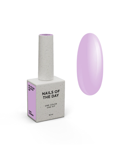 NAILSOFTHEDAY Let's special Lollipop - verniz gel roxo pastel cobrindo uma camada, 10 ml