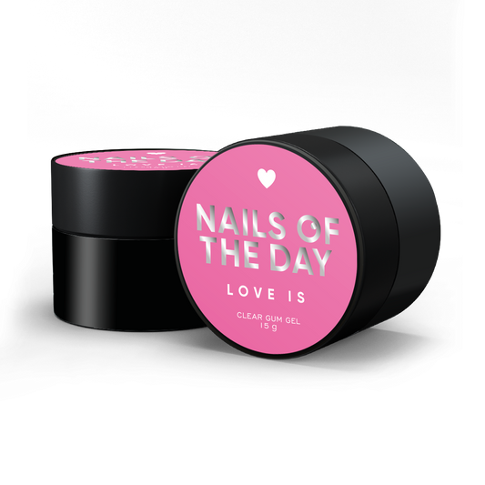 NAILSOFTHEDAY Love is Clear: gel-chicle  transparente para crear diseños voluminosos en las uñas, 15 g