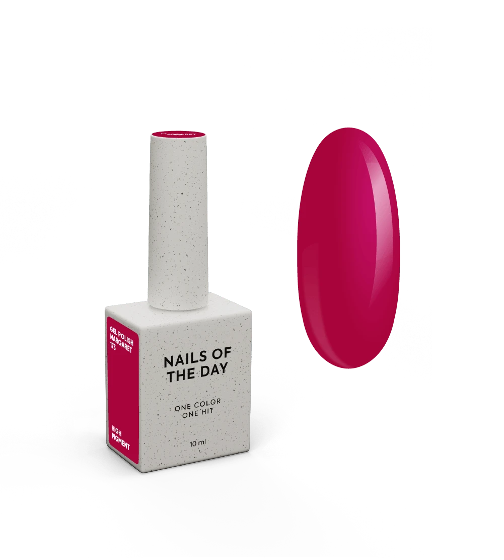 NAILSOFTHEDAY Let's Special Margaret – dunkelmagentafarbener Gel-Nagellack für eine Schicht, 10 ml