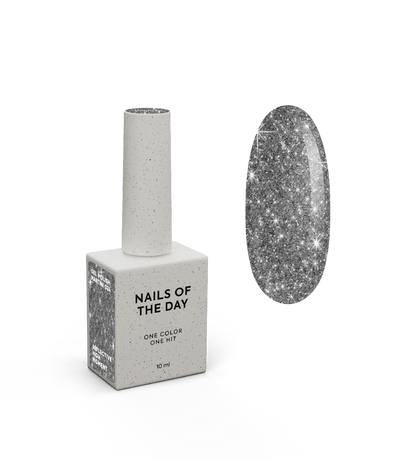NAILSOFTHENIGHT Martini gel polaco — verniz gel refletor prateado para unhas, 10 ml