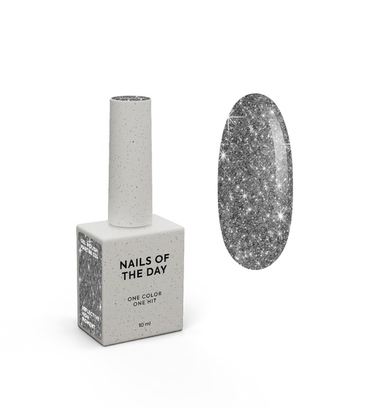 NAILSOFTHENIGHT Martini gel polaco — verniz gel refletor prateado para unhas, 10 ml