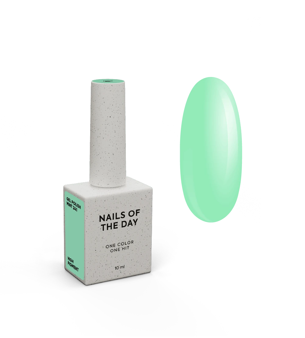 NAILSOFTHEDAY Let's Special Mint — vernis gel menthe pour ongles couvrant en une seule couche, 10 ml