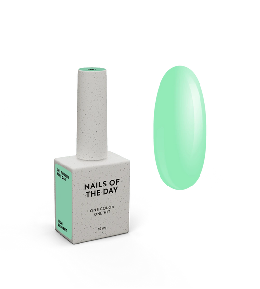 NAILSOFTHEDAY Let's special Mint — verniz de gel de menta para cobertura de unhas numa só camada, 10 ml