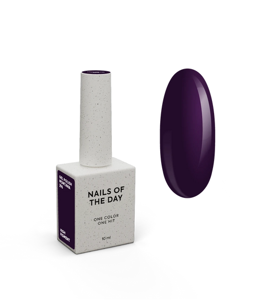 NAILSOFTHEDAY Gel Polish Montana — dark purple gel polish, one-coat coverage, 10 ml