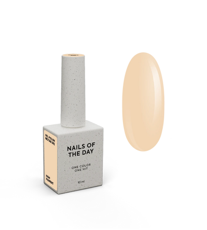 NAILSOFTHEDAY Gel Polish Nectar — vernis gel pêche pastel avec une couvrance totale en une seule couche, 10 ml.