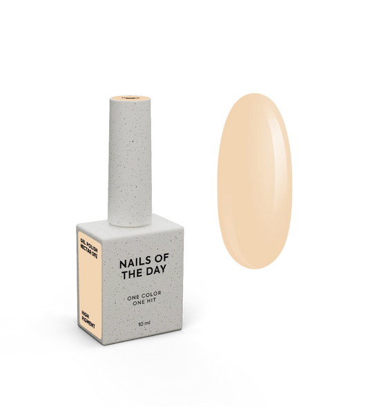 NAILSOFTHEDAY Gel Polish Nectar — esmalte gel pêssego pastel com cobertura total em uma única camada, 10 ml.