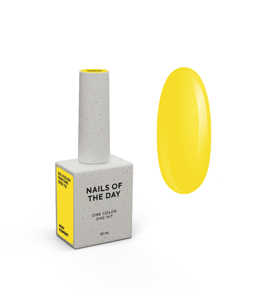 NAILSOFTHEDAY Let’s special Pantone2025/10 — esmalte semipermanente amarillo soleado, que cubre en una capa, 10 ml.