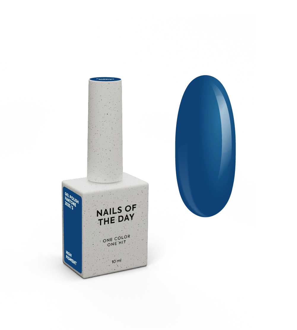 NAILSOFTHEDAY Let’s Special Pantone2025/3 — vernis gel bleu foncé profond, qui couvre en une seule couche, 10 ml.