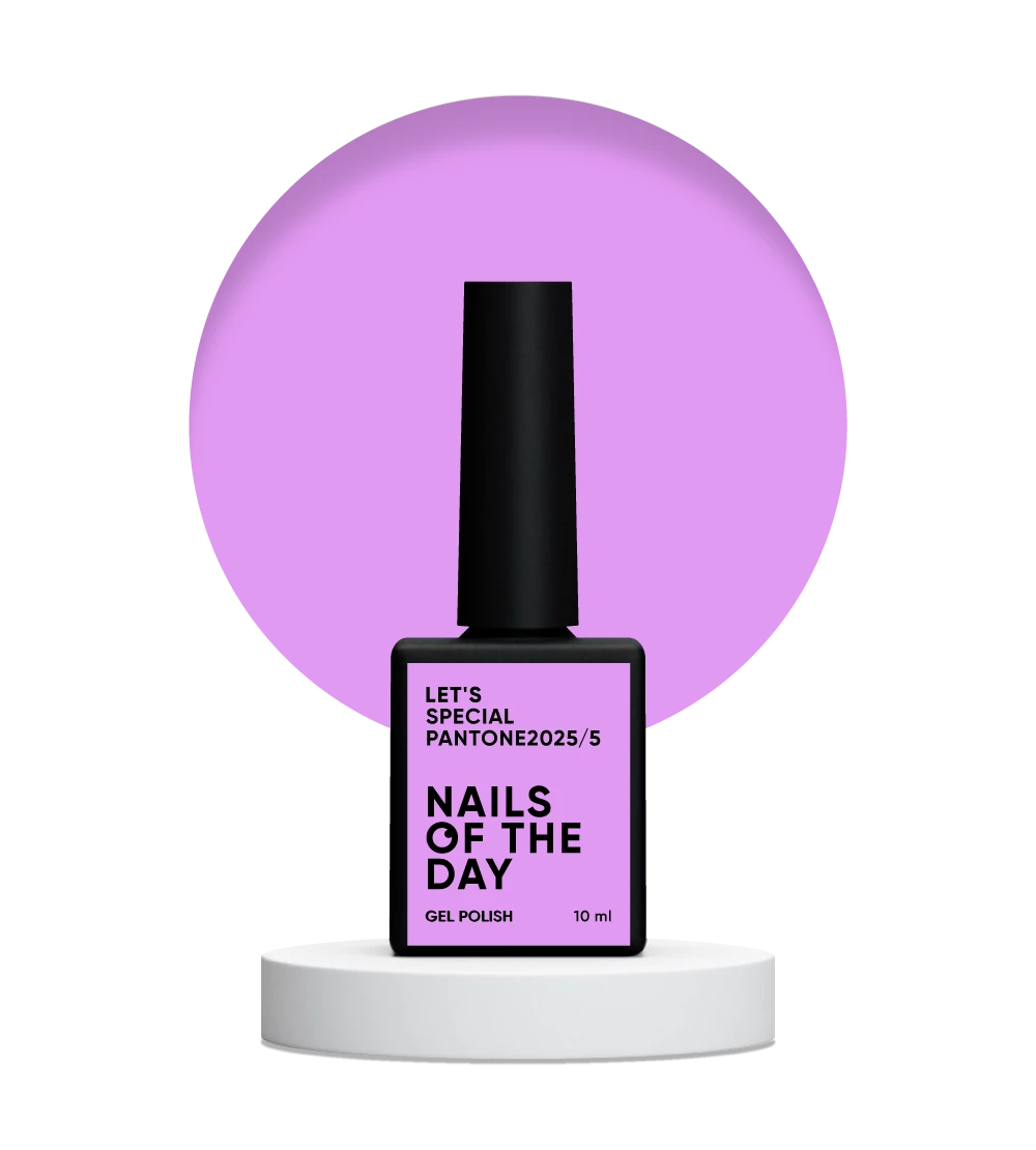 NAILSOFTHEDAY Let’s Special Pantone2025/5 — esmalte em gel rosa lavanda, que cobre em uma única camada, 10 ml.