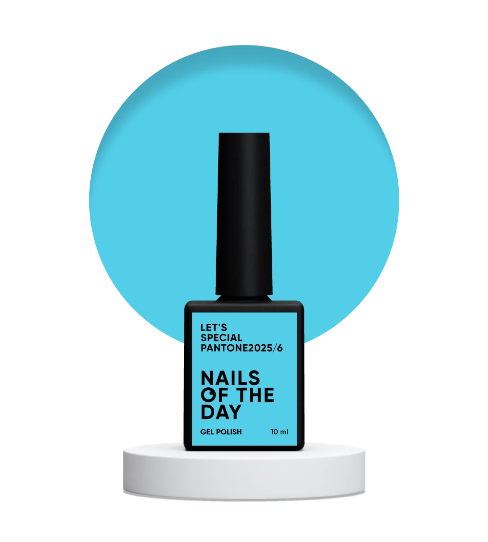 NAILSOFTHEDAY Let’s Special Pantone2025/6 — vernis gel bleu éclatant, qui couvre en une seule couche, 10 ml.