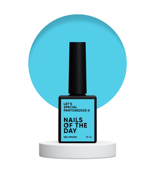 NAILSOFTHEDAY Let’s Special Pantone2025/6 — esmalte em gel azul vibrante, que cobre em uma única camada, 10 ml.