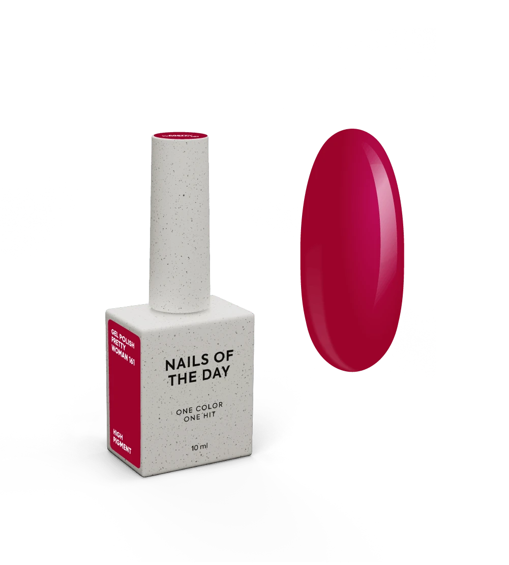 NAILSOFTHEDAY Let's Special Pretty Woman — vernis à ongles gel framboise couvrant une couche, 10 ml