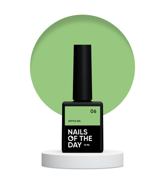 NAILSOFTHEDAY Bottle gel 06 – надміцний гель (світло-салатовий), 10 мл