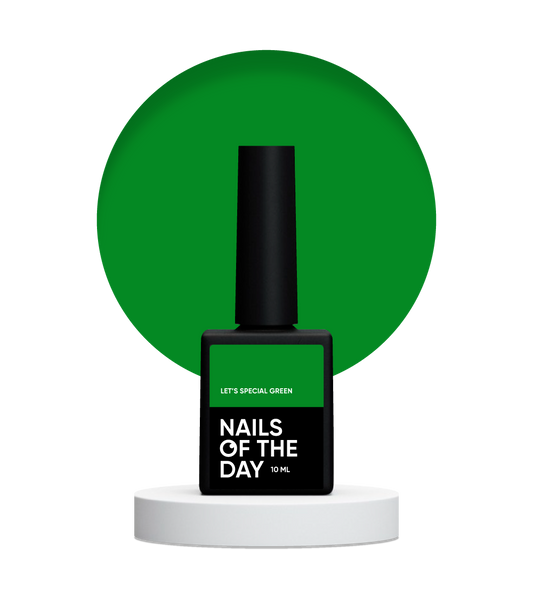 NAILSOFTHEDAY Let's special Green - a special green gel polish overlapping in one layer, 10 ml