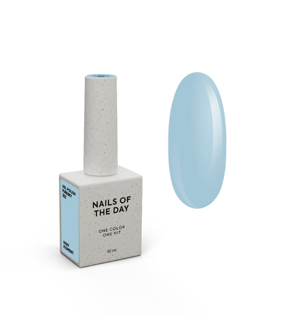 NAILSOFTHEDAY Gel Polish Puresky — vernis gel bleu ciel pastel avec une couvrance totale en une seule couche, 10 ml.