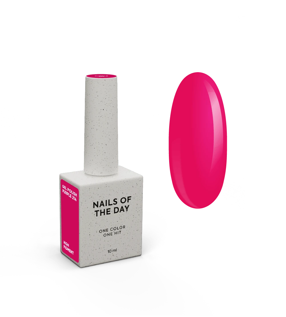 NAILSOFTHEDAY Let's Special Purple - un vernis gel spécial rose vif se chevauchant en une seule couche, 10 ml