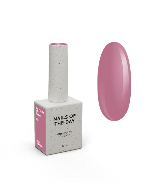 NAILSOFTHEDAY Gel polish Rib [Rebra] 063 — рожево-нюдовий гель-лак, що перекривається в один шар, 10 мл