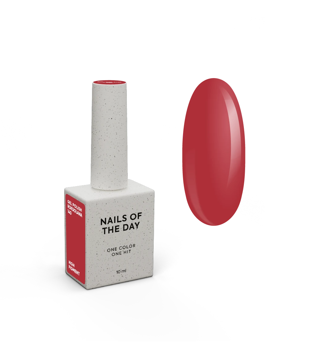 NAILSOFTHEDAY Gel Polish Roksolana — red gel polish, one-coat coverage, 10 ml