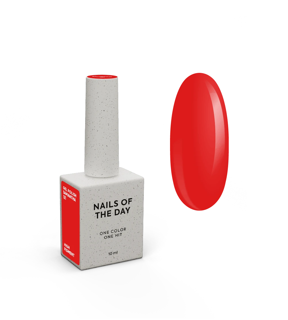 NAILSOFTHEDAY Specializziamo Samantha: smalto gel cremisi che copre uno strato, 10 ml