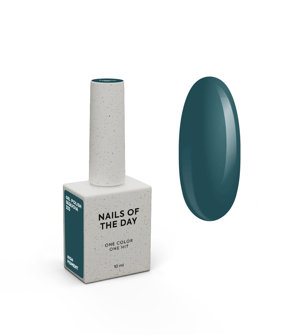 NAILSOFTHEDAY Let's Special Sequoia — vernis à ongles gel olive foncé couvrant une couche, 10 ml