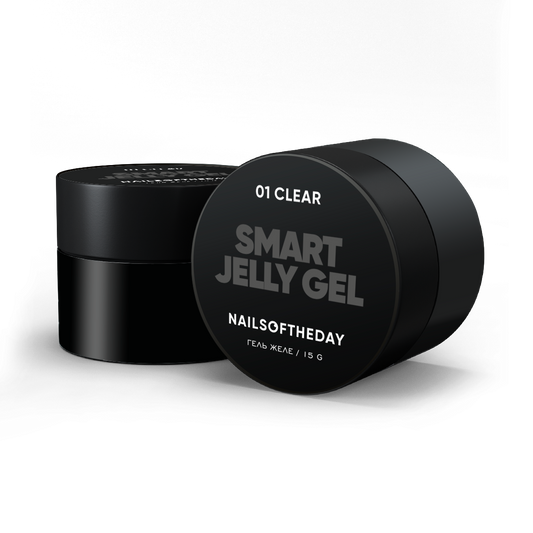 NAILSOFTHEDAY Smart Jelly gel 01 — gel da costruzione trasparente per unghie, 15 g