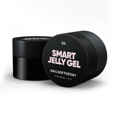 NAILSOFTHEDAY Smart Jelly gel 04 — бежевий будівельний гель желе для нігтів, 15 гм