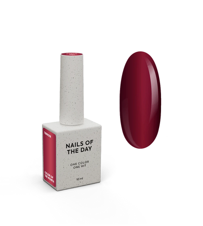 NAILSOFTHEDAY Color of the Month Octubre 2026 Terroir — gel polish efecto vitral en tono vino profundo, 10 ml

