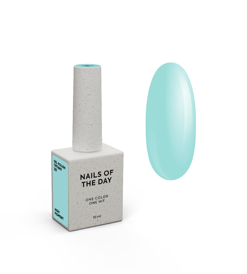 NAILSOFTHEDAY Let's Special Tiffany — vernis à ongles gel turquoise doux couvrant en une seule couche, 10 ml