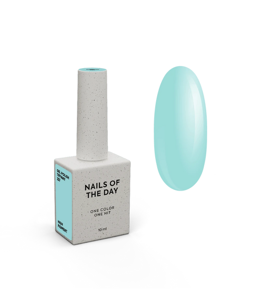 NAILSOFTHEDAY Let's special Tiffany — verniz gel turquesa suave cobrindo uma camada, 10 ml