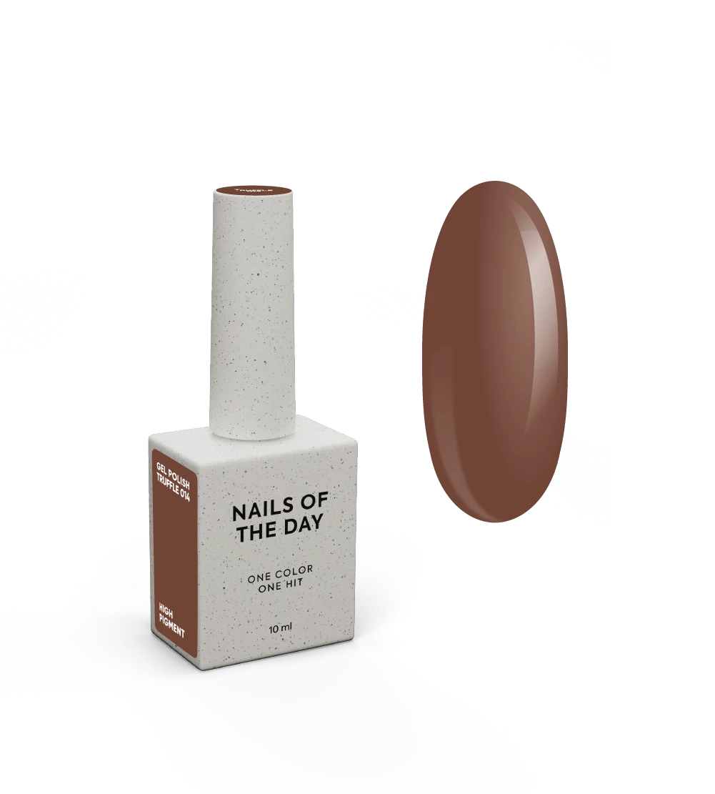 NAILSOFTHEDAY Let’s Special Truffle — esmalte semipermanente en un tono caramelo oscuro, que cubre perfectamente en una sola capa, 10 ml.